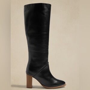 Banana Republic Tall Shaft 100% Leather Boots
Size: 8 ½ | Color: Black